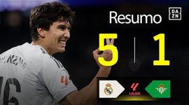 La Liga: Real Madrid 5 - 1 Bétis (2025-2026)