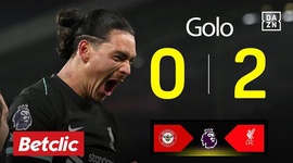 Premier League: Brentford vs Liverpool, Golo 0-2 Darwin (2024-2025)