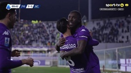 Serie A: Fiorentina vs Inter, Golo 3-0 M. Kean (2024-2025)