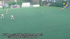 III Divisão AF Lisboa: 1º Dezembro 0 - 2 Sintrense (2019-2020)