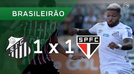 Brasileirão: Santos 1 - 1 São Paulo (2019)