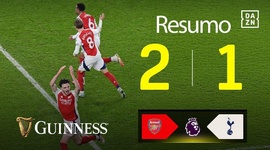 Premier League: Arsenal 2 - 1 Tottenham (2024-2025)