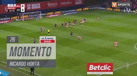 Liga Portugal Betclic: Sp. Braga vs Casa Pia, Jogada Ricardo Horta, 26' (2024-2025)