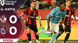 Super Ligi: Gaziantep FK 0 - 0 Trabzonspor (2024-2025)