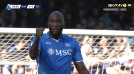 Serie A: Napoli vs Fiorentina, Golo 1-0 R. Lukaku (2024-2025)