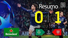 Liga Campeões: Sporting 0 - 1 Arsenal (2025-2026)