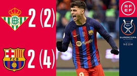 Supercopa: Bétis 2 - 4 g.p Barcelona (2022)