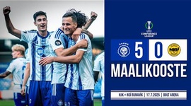 Liga Conferência Europa: HJK 5 - 0 a.p NSI Runavik (2025-2026)