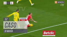 Liga Portugal Betclic: Benfica vs Sp. Braga, Cartão Amarelo Di María, 52' (2024-2025)