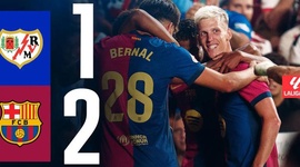 La Liga: Rayo Vallecano 1 - 2 Barcelona (2024-2025)