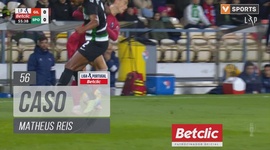 Liga Portugal Betclic: Gil Vicente vs Sporting, Cartão Amarelo Matheus Reis, 56' (2024-2025)