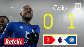 Premier League: Liverpool vs Leicester, Golo 0-1 Ayew (2024-2025)