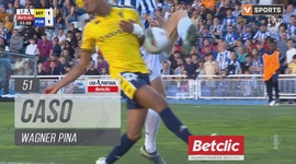 Liga Portugal Betclic: Estoril vs FC Porto, Caso Wagner Pina, 51' (2024-2025)