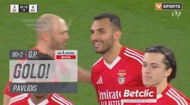 Liga Portugal Betclic: Benfica vs Nacional, Golo 3-0 Pavlidis (g.p.) (2024-2025)