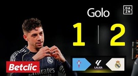 La Liga: Celta de Vigo vs Real Madrid, Golo 1-2 Valverde (2025-2026)