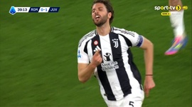 Serie A: Roma vs Juventus, Golo 0-1 M. Locatelli (2024-2025)