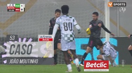 Liga Portugal Betclic: Moreirense vs Sp. Braga, Caso João Moutinho, 53' (2024-2025)