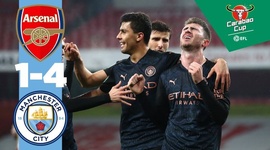 League Cup: Arsenal 1 - 4 Man City (2020-2021)