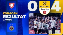 Super Liga: Jedinstvo Ub 0 - 4 Partizan (2024-2025)