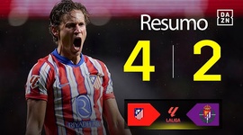 La Liga: Atlético Madrid 4 - 2 Valladolid (2024-2025)