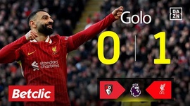 Premier League: AFC Bournemouth vs Liverpool, Golo 0-1 Salah (2024-2025)