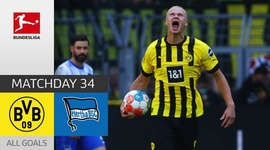 Bundesliga: Dortmund 2 - 1 Hertha Berlin (2021-2022)