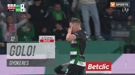 Liga Portugal Betclic: Sporting vs Moreirense, Golo 1-0 Gyokeres (2024-2025)