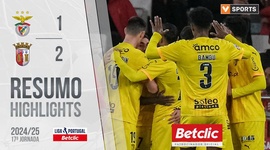 Liga Portugal Betclic: Benfica 1 - 2 Sp. Braga (2024-2025)