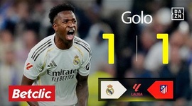 La Liga: Real Madrid vs Atlético Madrid, Golo 1-1 Vini Jr (2025-2026)