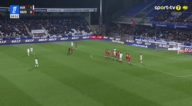 Ligue 1: Auxerre vs Stade Brest, Golo 2-0 B. Okoh (2025-2026)