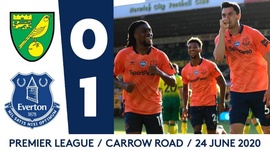 Premier League: Norwich 0 - 1 Everton (2019-2020)