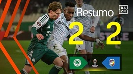 Liga Europa: Panathinaikos 2 - 2 Plzen (2025-2026)