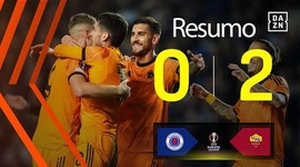 Liga Europa: Rangers 0 - 2 Roma (2025-2026)