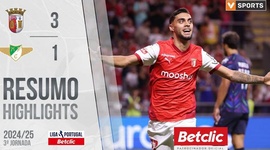 Liga Portugal Betclic: Sp. Braga 3 - 1 Moreirense (2024-2025)