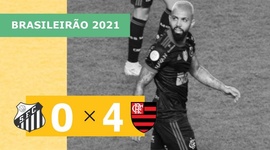 Brasileirão: Santos 0 - 4 Flamengo (2021)