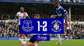 Premier League: Everton 1 - 2 Luton Town (2023-2024)