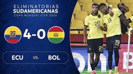 Qualificação Mundial América do Sul: Equador 4 - 0 Bolívia (2026)