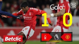 Premier League: Nottingham Forest vs Man Utd, Golo 1-0 Elanga (2024-2025)