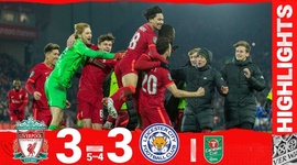 League Cup: Liverpool 5 - 4 g.p Leicester (2021-2022)