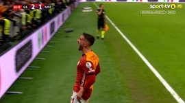 Super Ligi: Galatasaray vs Göztepe Izmir, Golo 2-1 Y. Akgün (2024-2025)