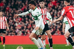 André Silva marca na derrota do Elche frente ao Athletic Bilbau