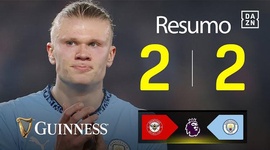 Premier League: Brentford 2 - 2 Man City (2024-2025)