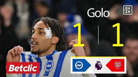 Premier League: Brighton vs Arsenal, Golo 1-1 João Pedro (2024-2025)