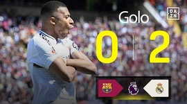 La Liga: Barcelona vs Real Madrid, Golo 0-2 Mbappé (2024-2025)
