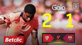La Liga: Sevilla vs Barcelona, Golo 2-1 Rashford (2025-2026)