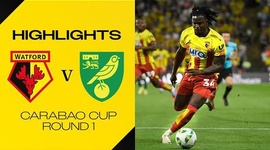 League Cup: Watford 1 - 2 Norwich (2025-2026)