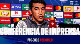 Bruno Lage fez a análise ao jogo do Benfica frente ao Zenit da Liga dos Campeões