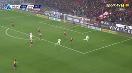 Serie A: Genoa vs Inter, Golo 0-1 Y. Bisseck (2025-2026)