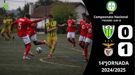 Juniores A S19 I Divisão: Tondela 0 - 1 Benfica (2024-2025)