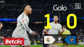 La Liga: Real Madrid vs Levante, Golo 1-0 Mbappé (2025-2026)